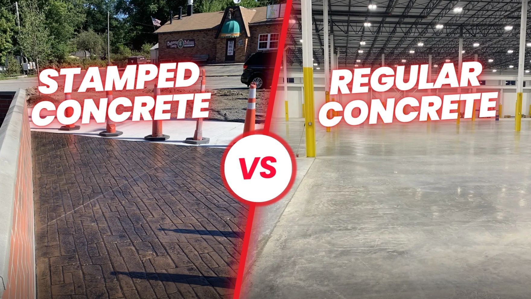 Stamped Concrete vs Regular Concrete for Commercial Spaces